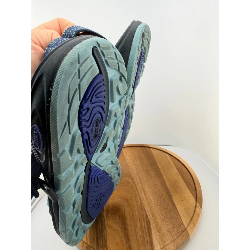 Chaco Women's Z/Volv 2 Wax Eclipse Sandals Size 11 Blue Pixel Strappy Toe Loop